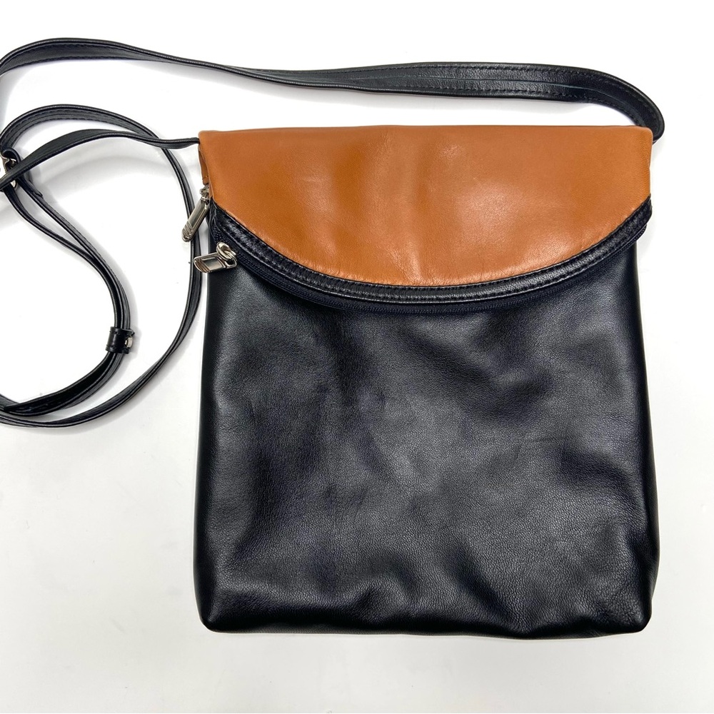 Scuola del Cuoio Firenze Leather Fold-Over Crossbody Bag